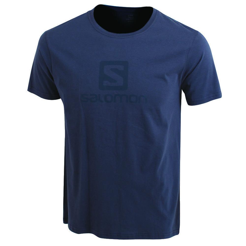 Camisetas Salomon Hombre Azul Marino - Salomon Argentina ACHIEVE SS M,123897-OQL